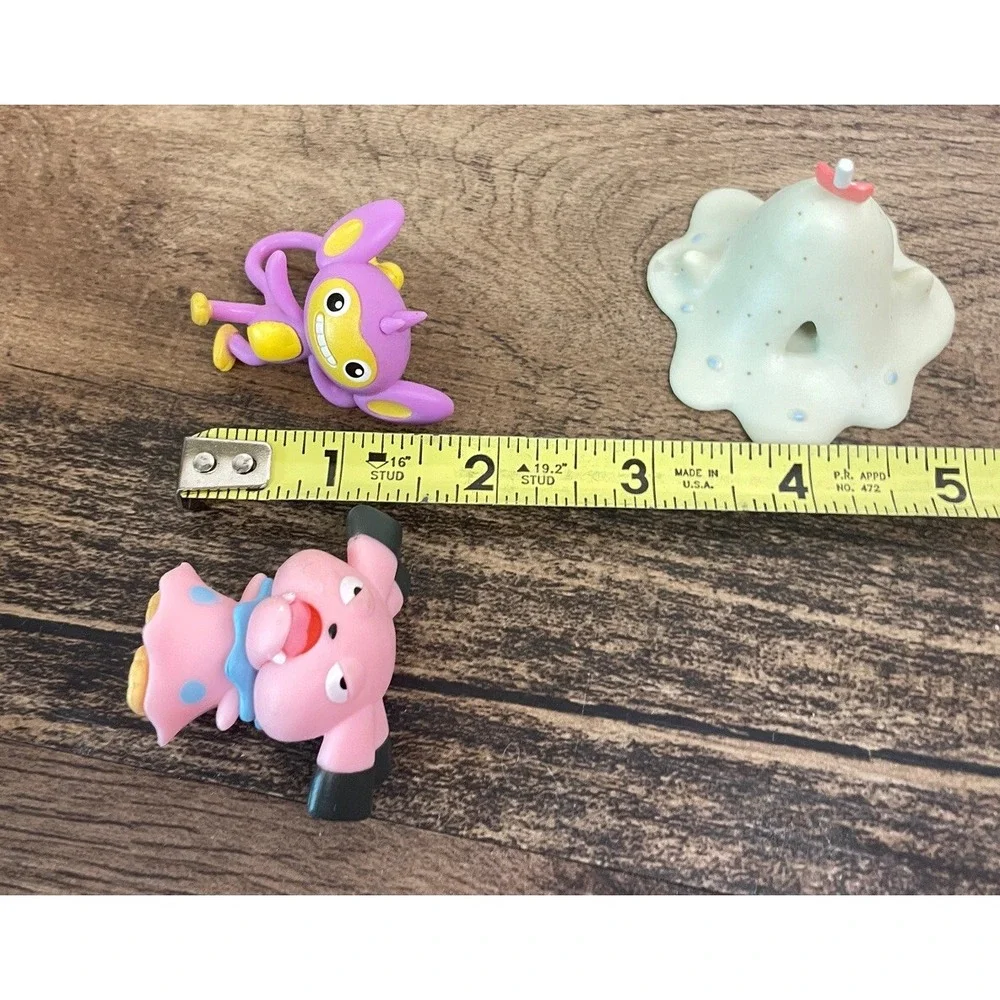 Aipom Snubbull Eevee Squirrel & Sandygast Pokemon Mini Battle Action Figures
